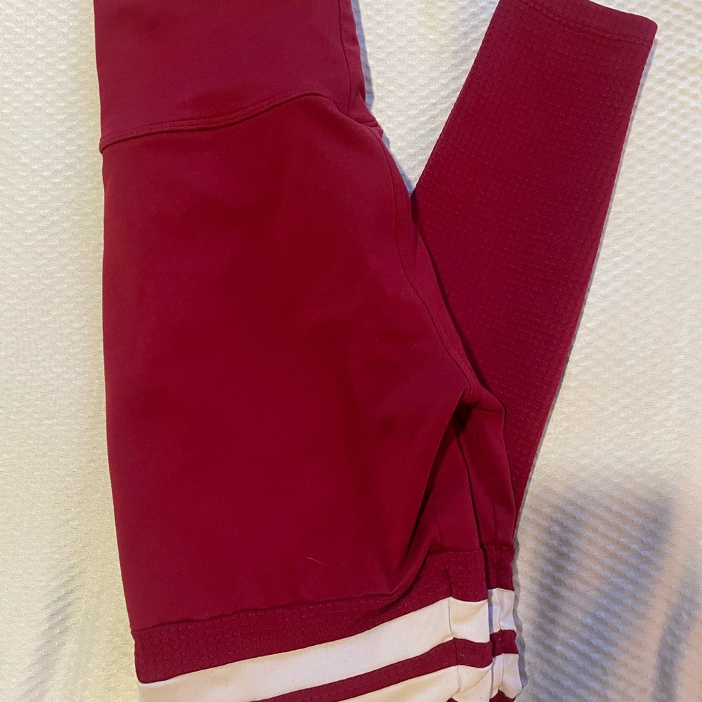 Bombshell Sportswear Red and White Leggings